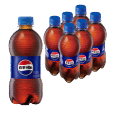 百事可乐 Pepsi 碳酸汽水饮料瓶装整箱 百事出品 新老包装随机发货 百事可乐300ml*6瓶9.9元 (月销1w+)
