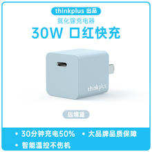 ThinkPad thinkplus 口红电源适配器 Type-C 氮化镓30W 蓝色券后16.29元