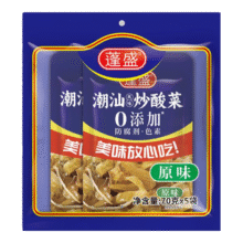 plus:蓬盛 酸菜 70g18.47元（合6.16元/件）