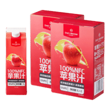 1号会员店100%NFC苹果汁1L*2*2箱35.8元