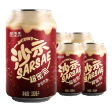 屈臣氏 沙示汽水 330ml*4罐8.35元