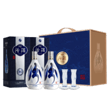 汾酒 青花20礼盒 清香型白酒 53度 500ml*2瓶含酒具 送礼宴请851元（需plus会员，需领券）
