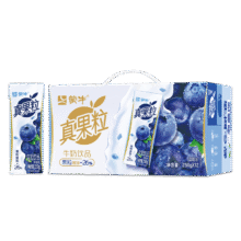 plus：蒙牛（MENGNIU）真果粒蓝莓味牛奶饮品250g×12盒 新老包装随机发 部分地区3月产72.38元（合24.13元/件）