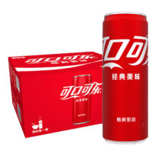 再降价、plus会员：可口可乐汽水 碳酸饮料 电商限定 330ml*20罐 整箱装 买5+凑单108.05元（合21.61元/件）