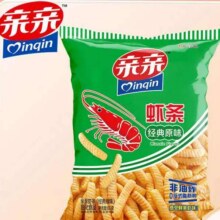 亲亲（Qinqin）膨化休闲零食大包装虾条薯片任选 × 6件15.4元（需领券，合2.57元/件）
