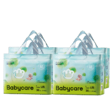 超V：babycare 轻松裤 透气纸尿裤M-L码 4包装150元（合37.5元/包）