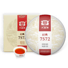 88vip:大益经典7572标杆熟茶普洱茶150g44.65元