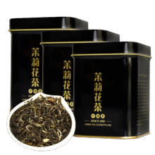张一元 茶叶 特级浓香茉莉花茶150g（50g*3罐）特级黑罐茉莉香浓茗茶 黑罐x3101.14元