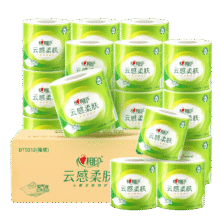 心相印卷纸 云感柔肤 有芯4层110g*30卷 卫生纸巾 卷筒纸 厕纸58.52元（合19.51元/件）