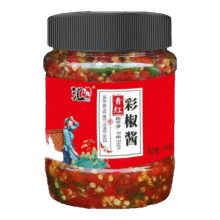剁椒双椒酱青红辣椒 彩椒酱200g*2瓶3.49元包邮