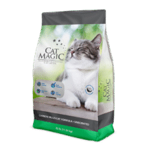 喵洁客（CAT MAGIC）猫砂美国原装进口矿砂钠基矿石除臭低尘膨润土猫砂25磅22斤黑标67.9元