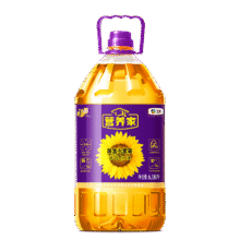营养家 食用油 黄金小黑葵葵花仁油6.18L 物理压榨一级 中粮福临门出品217元（需领券，合72.33元/件）