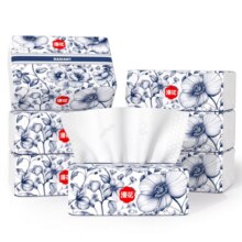 漫花家用抽纸加大加厚 中国风 5层 280张*8包4.99元（需领券）