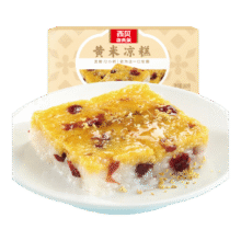 西贝莜面村黄米凉糕340g 2个装 内含桂花酱20g*2 招牌甜点 儿童早餐面点65.26元（需领券，合21.75元/件）