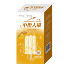 PLUS会员: 中街 大果航天系列 黄桃酸奶味果肉雪糕75g*4支 同价格多口味可选14.3元/件 需领劵 拍6件实付85.81元 包邮