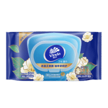 维达（Vinda）杀菌湿巾80片 山茶花精华湿纸巾 杀菌率99.9%  60片新旧规格随机5.26元