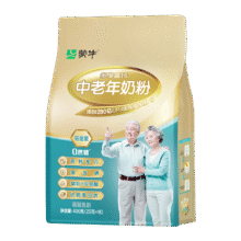 蒙牛铂金装 中老年奶粉400g 益生菌高钙富硒成人奶粉 便捷条装29.03元