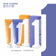 ￥3.3/支！OneCharm 壹白 清新亮白牙膏 100g*3支￥9.90 0.7折