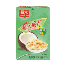春光 食品 椰子片 海南特产 椰子脆片 椰子肉果干办公室休闲零食 椰子脆片60g*5（原味）29.9元 (券后省28)