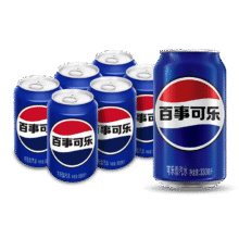 百亿补贴、plus会员：百事可乐 Pepsi 碳酸饮料 330ml*6听 整箱 (新老包装随机发货) 百事出品8.41元