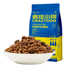 疯狂小狗专供款狗粮 贵宾博美小型犬幼犬成犬粮通用 牛肉双拼粮2.5kg *2件73.84元（合36.92元/件）
