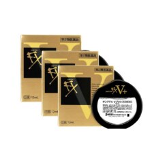 88VIP：日本 参天 FXV+ 解疲劳超清凉眼药水 金色 12mL*3瓶45.6元包邮+158淘金币