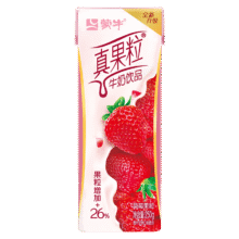 蒙牛 真果粒牛奶饮品（草莓）250g*1盒 真实果粒1.97元