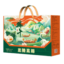 爱鲜莱粽子礼盒9粽4鸭蛋1550g 嘉兴特产含鲜肉蜜枣豆沙粽端午节龙腾高粽18.76元