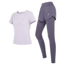 骆驼女装瑜伽服套装25春夏跑步休闲透气运动服修身速干健身两件套139元（需领券）