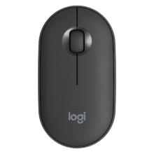 PLUS会员: 罗技（Logitech）时尚系列 PEBBLE鼠标 无线蓝牙鼠标 办公静音鼠标 女性鼠标对称鼠标 鹅卵石造型 石墨黑75.2元