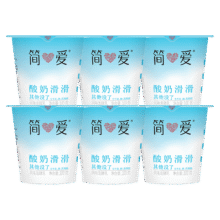 简爱 国产酸奶滑滑 100g*6杯*5件56.85元（合11.37元/件）