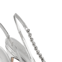 入会专享：CHARLES&KEITH 亮面链条尖头高跟后空凉鞋女婚鞋CK1-60280377359元