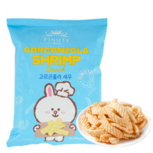 临期：FINUTE趣莱福 戈贡佐拉干酪味虾条72g 韩国进口（25/7/7）9.9元包邮（合1.98元/件）