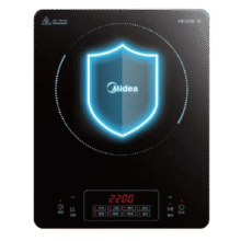 美的（Midea） 电磁炉大功率家用 防水面板2200W大功率 炒菜火锅不粘炒锅一体小型电磁灶 【标配配汤锅款】CL22Q1-405 电磁炉169元