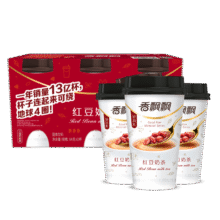 香飘飘奶茶 红豆味奶茶 三连杯64g*3杯 早餐代餐下午茶 冲调饮料10.98元