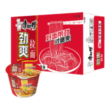 康师傅 方便面整箱装 劲爽红烧牛肉面101g*12桶 泡面桶装速食23.92元（需领券）