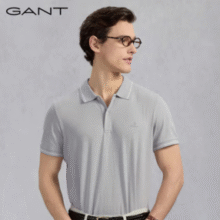 GANT 甘特 男士纯棉翻领短袖POLO衫 2色￥161.36
