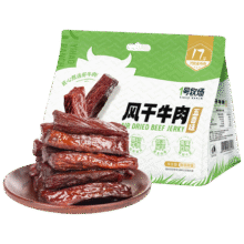 1号牧场 风干牛肉 散称约400g ＊2件99元包邮（需领券，合49.5元/件）