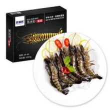 良满鲜 福建漳州黑虎虾 1kg（30-40只/盒）*2件新低96.6元包邮（折24.15元/斤）