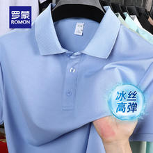 罗蒙 男士夏季翻领短袖T恤（多色可选）券后24.9元