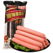 需首购：雨润 黑猪皇香肠240g/袋8支（猪肉含量≥80%）3.79元包邮（需试用）