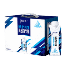 蒙牛特仑苏M-PLUS高蛋白牛奶250ml*10盒6.0g乳蛋白 礼盒装47.41