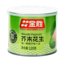 需首购：金胜 芥末花生零食120g*1罐2.17元包邮（需试用）