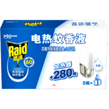 再降价、88VIP：雷达电热蚊香液1器5液（赠驱蚊液100ml)12.41元（需领券，淘金币抵1.49，返3元超市卡后）