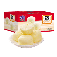 港荣蒸蛋糕奶香480g面包饼干蛋糕早餐休闲食品西式糕点纯蛋糕甜品礼品10.26元