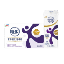 舒化 伊利无乳糖牛奶 高钙型220ml*12盒/箱 低GI食品认证 礼盒装12.88元（合3.22元/件）