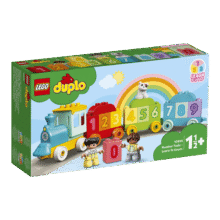 plus：乐高（LEGO）积木拼装玩具 得宝大颗粒10954 数字火车1.5岁+儿童早教益智礼物98.3元
