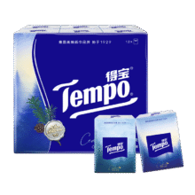 PLUS会员：Tempo 得宝 高定调香 雪松印花手帕纸 4层7张*12包8.79元（需领券）