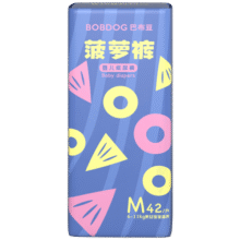 巴布豆（BOBDOG）新菠萝纸尿裤M号42片(6-11KG)婴儿尿不湿【品牌直供 安心品质】68元 (券后省20,月销4000+)