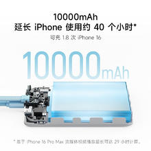 酷态科 10000毫安22.5W 132M 磁吸自带线无线充-银滩白券后75.66元